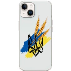 Чохол для iPhone 15 MixCase патріотичні герб із колосками