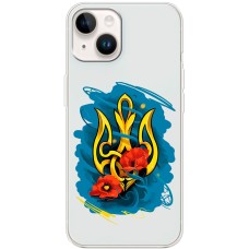 Чохол для iPhone 15 MixCase патріотичні герб із маками