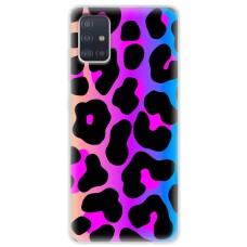 Чохол для Samsung Galaxy A51 (A515) / M40s MixCase Леопард неон