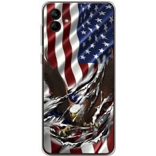 Чохол для Samsung Galaxy A04e (A042) MixCase патріотичні орлан на прапорі