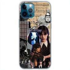 Чохол для iPhone 14 Pro Max Mixcase Венздей колаж віолончель