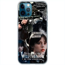 Чохол для iPhone 14 Pro Max Mixcase Венздей колаж готика