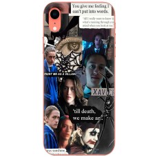 Чохол для iPhone Xr Mixcase Венздей колаж Ксавьє готика