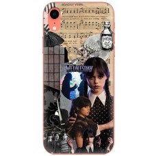 Чохол для iPhone Xr Mixcase Венздей колаж віолончель