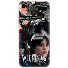 Чохол для iPhone Xr Mixcase Венздей колаж готика