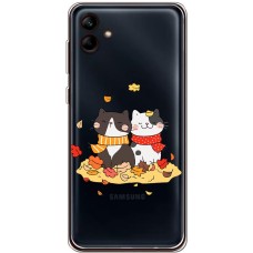 Чохол для Samsung Galaxy A04 (A045) MixCase осінь котяча осінь