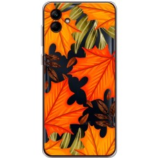 Чохол для Samsung Galaxy A04 (A045) MixCase осінь жовто-червоне листя клену
