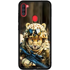 Чохол для Samsung Galaxy A11 / M11 MixCase техніка леопард у формі