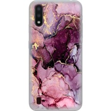 Чохол для Samsung Galaxy A01 (A015) MixCase мармур рожевий