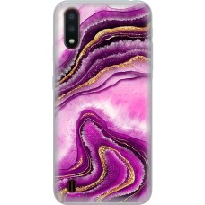 Чохол для Samsung Galaxy A01 (A015) MixCase рожевий мармур
