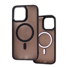 Чохол для iPhone 15 Pro Max Corrugated MagSafe black