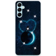 Чохол для Samsung Galaxy A34 (A346) Mixcase зі стразами серце з зірок
