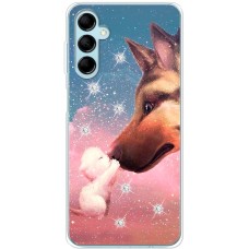 Чохол для Samsung Galaxy A34 (A346) Mixcase зі стразами песики