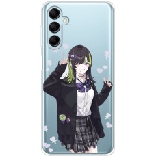 Чохол з аніме для Samsung Galaxy M14 (M146) Mixcase аніме дівчинка у шкільному костюм