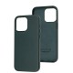 Чохол для iPhone 15 Pro Max WAVE Premium leather MagSafe forest green
