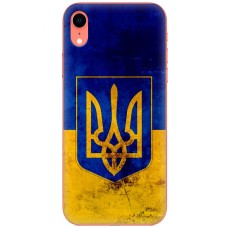 Чохол для iPhone Xr MixCase патріотичні Герб на тлі Прапора