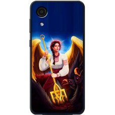 Чохол для Samsung Galaxy A03 Core (A032) MixCase патріотичні українка ангел з тризубо