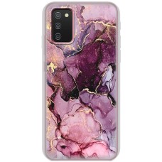 Чохол для Samsung Galaxy A02s (A025) MixCase мармур рожевий