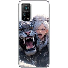 Чохол з аніме для Xiaomi Mi 10T / Mi 10T Pro Mixcase дівчина і сніговий барс