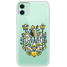 Чохол для iPhone 11 MixCase патріотичний "герб із квітів"