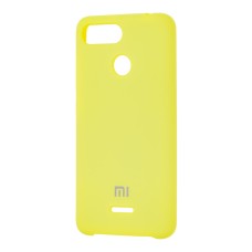 Чохол для Xiaomi Redmi 6 Silky Soft Touch "лимонний"