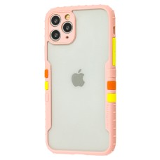 Чохол для iPhone 11 Pro Armor clear рожевий