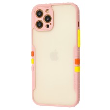 Чохол для iPhone 12 Pro Max Armor clear рожевий