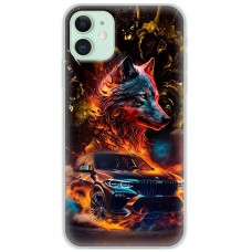Чохол для iPhone 12 mini MixCase машини неон bmw вовк