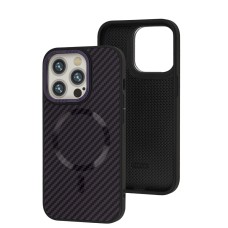 Чохол для iPhone 15 Pro Max Berlia Armor Carbon MagSafe black
