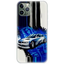 Чохол для iPhone 11 Pro Max MixCase авто бмв на синьому