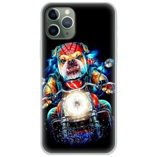 Чохол для iPhone 11 Pro Max MixCase звірі бульдог байкер