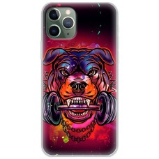 Чохол для iPhone 11 Pro Max MixCase звірі пес з гантелей
