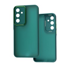 Чохол для Samsung Galaxy A25 5G Luxury Metal Lens зелений