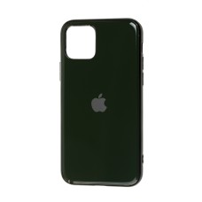 Чохол для iPhone 11 Pro Silicone case (TPU) темно-зелений