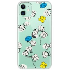Чохол для iPhone 11 MixCase патріотичні квіти бавовни