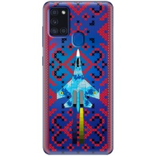 Чохол для Samsung Galaxy A21s (A217) MixCase патріотичні Винищувач України