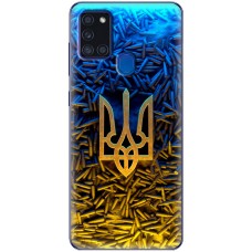 Чохол для Samsung Galaxy A21s (A217) MixCase патріотичні Тризум серед куль