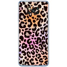 Чохол для Xiaomi Poco X3 / X3 Pro MixCase Леопард рожево-жовтогарячий