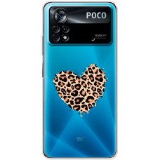 Чохол для Xiaomi Poco X4 Pro 5G MixCase Леопард серце