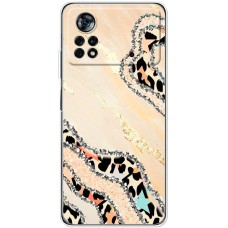 Чохол для Xiaomi Poco X4 Pro 5G MixCase Леопард кристал