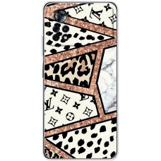 Чохол для Xiaomi Poco X4 Pro 5G MixCase Леопард Louis Vuitton мозаїка