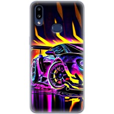 Чохол для Samsung Galaxy A10s (A107) MixCase машини в полум'ї