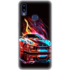 Чохол для Samsung Galaxy A10s (A107) MixCase машини червона в полум'ї