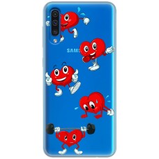 Чохол для Samsung Galaxy A50 / A50S / A30S MixCase день закоханих смайлик сердець