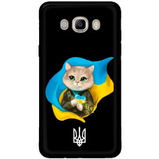 Чохол для Samsung Galaxy J7 2016 (J710) MixCase патріотичні котик зелені очі