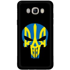 Чохол для Samsung Galaxy J7 2016 (J710) MixCase патріотичні жовто-блакитний череп