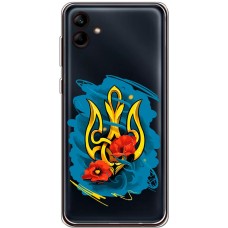 Чохол для Samsung Galaxy A04e (A042) MixCase патріотичні герб із маками