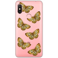 Чохол для Xiaomi Redmi Note 6 Pro MixCase Леопард метелика
