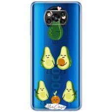 Чохол для Xiaomi Poco X3 / X3 Pro Mixcase авокадо дизайн 1