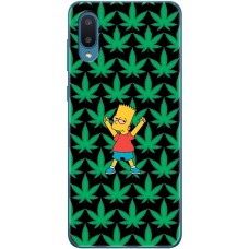 Чохол для Samsung Galaxy A02 (A022) MixCase трава листя Сімпсон